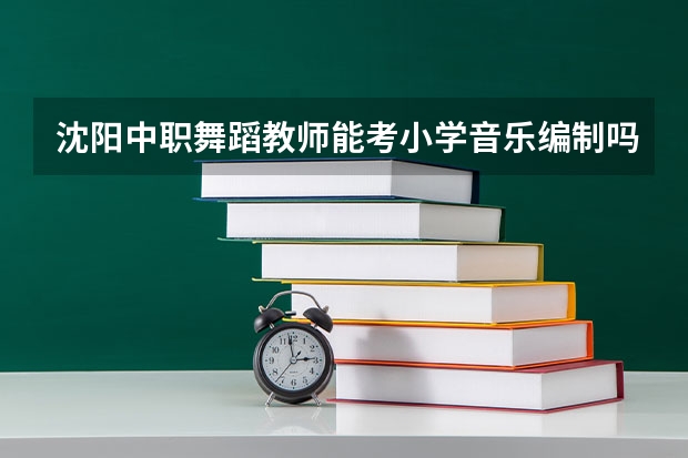 沈阳中职舞蹈教师能考小学音乐编制吗