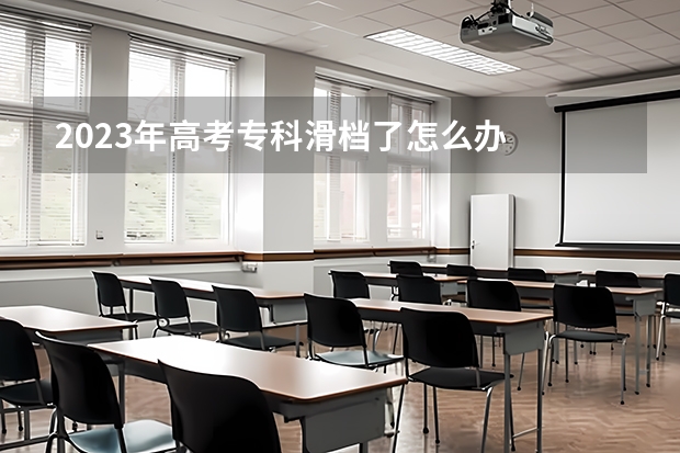 2023年高考专科滑档了怎么办