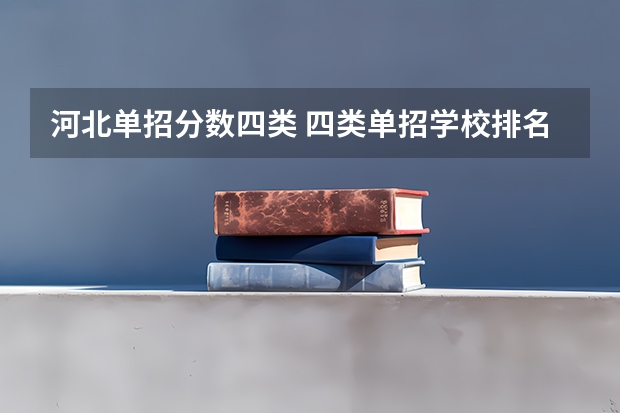 河北单招分数四类 四类单招学校排名及分数线