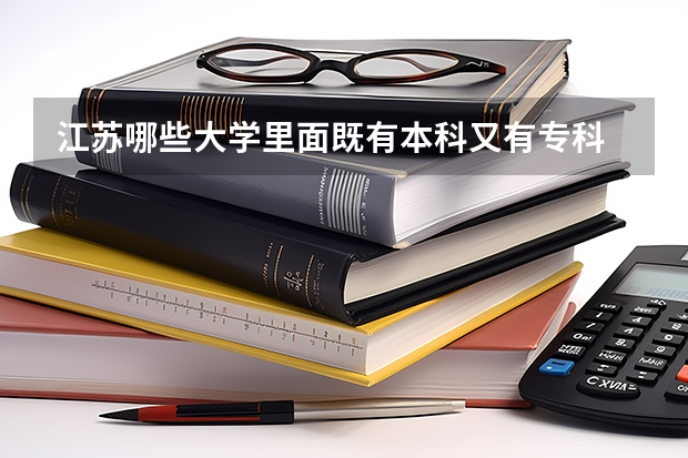 江苏哪些大学里面既有本科又有专科
